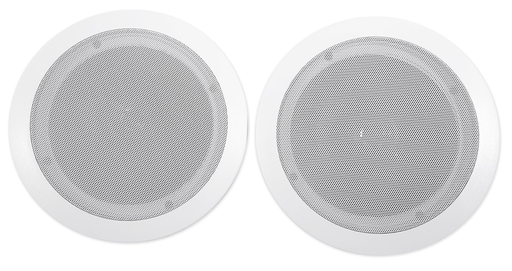 Ceiling Receiver+(8) LED Tube Theater Speakers Rockville Amp/Home 6.5" White