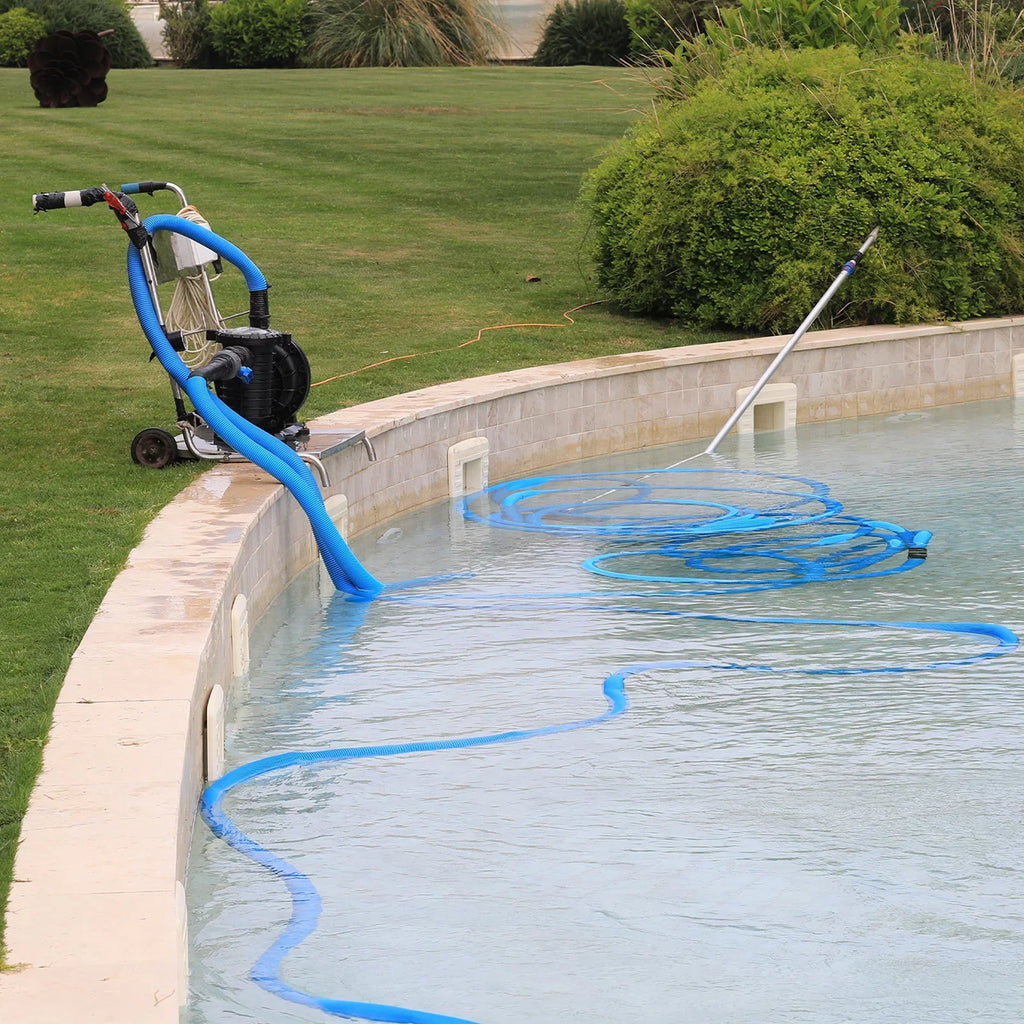 Hose Pool Lay Backwash 49ft 4" PVC for ID Discharge Flat Swimming Hose Reinforced Lightweight