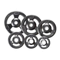 10 Black Olympic Plate- - Grip Steel lbs Composite Barbell Iron York