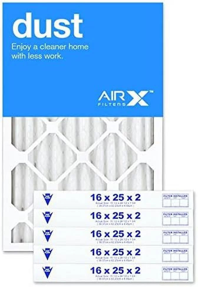Air Filter, In Made The HV MERV Furne Dust Air 16X25x2 Pleated 8 6-Pk, Filter
