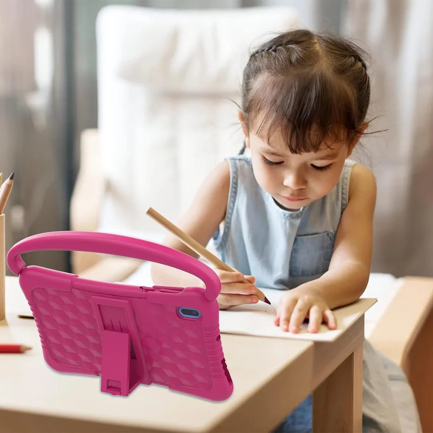 Tablet inch Kids Toddler Kids 7 with Kids Software Camera Netflix Kid-Proof YouTube Dual 32G Parental WiFi Educational Tablets Tablet 11 Games Tablet Control, Kids for Android Pre-Installed