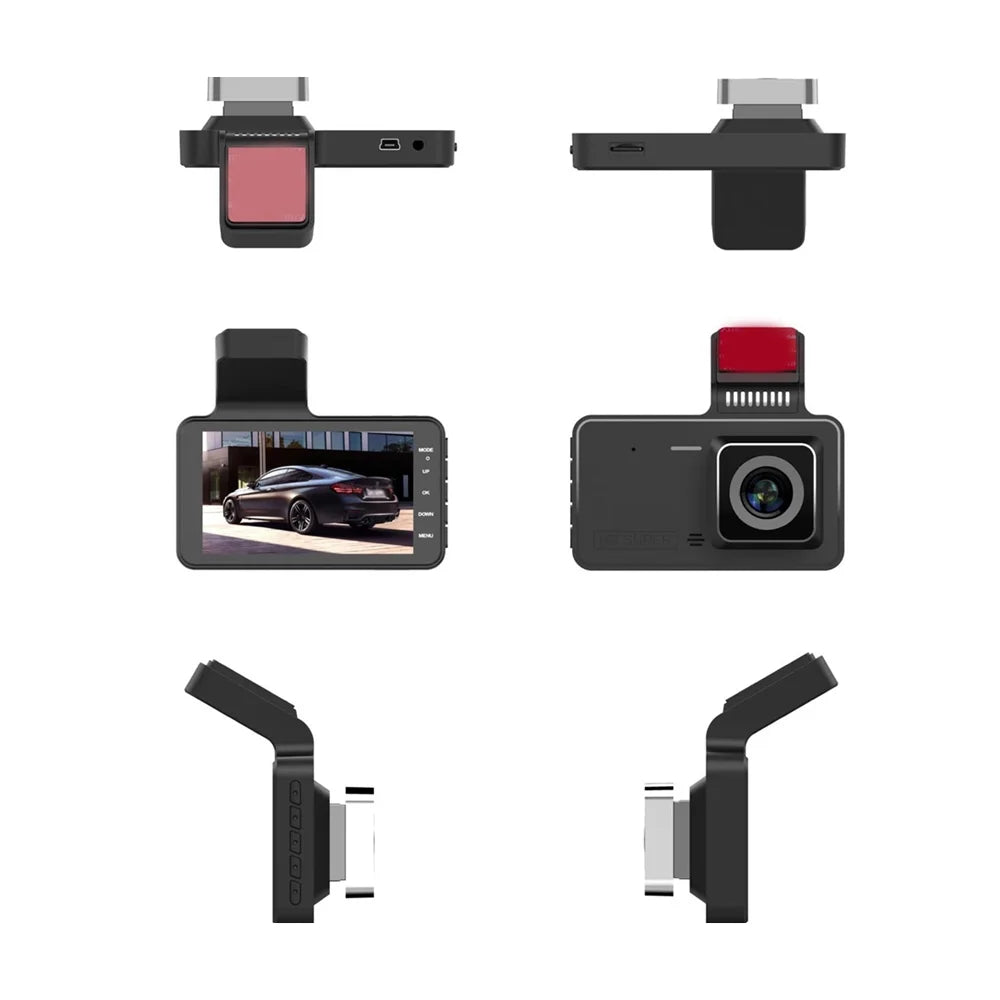 Car DVR, Wide 170¡ã Camera 4 with Dashcam 1080P Dash Angle, Inch Driving Enhanced Touchscreen moobody Recorder,