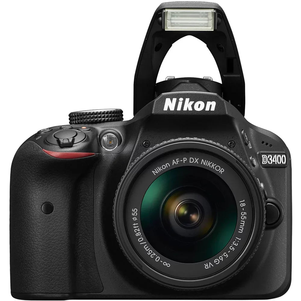 MP Restored D3400 18-55mm VR with Camera 1571B Nikon Kit (Black) 24.2 (Refurbished) DSLR Lens