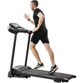 Adjuster with Speakers Audio Running Jogging Motorized Treadmill Easy Folding Machine and Incline Compact