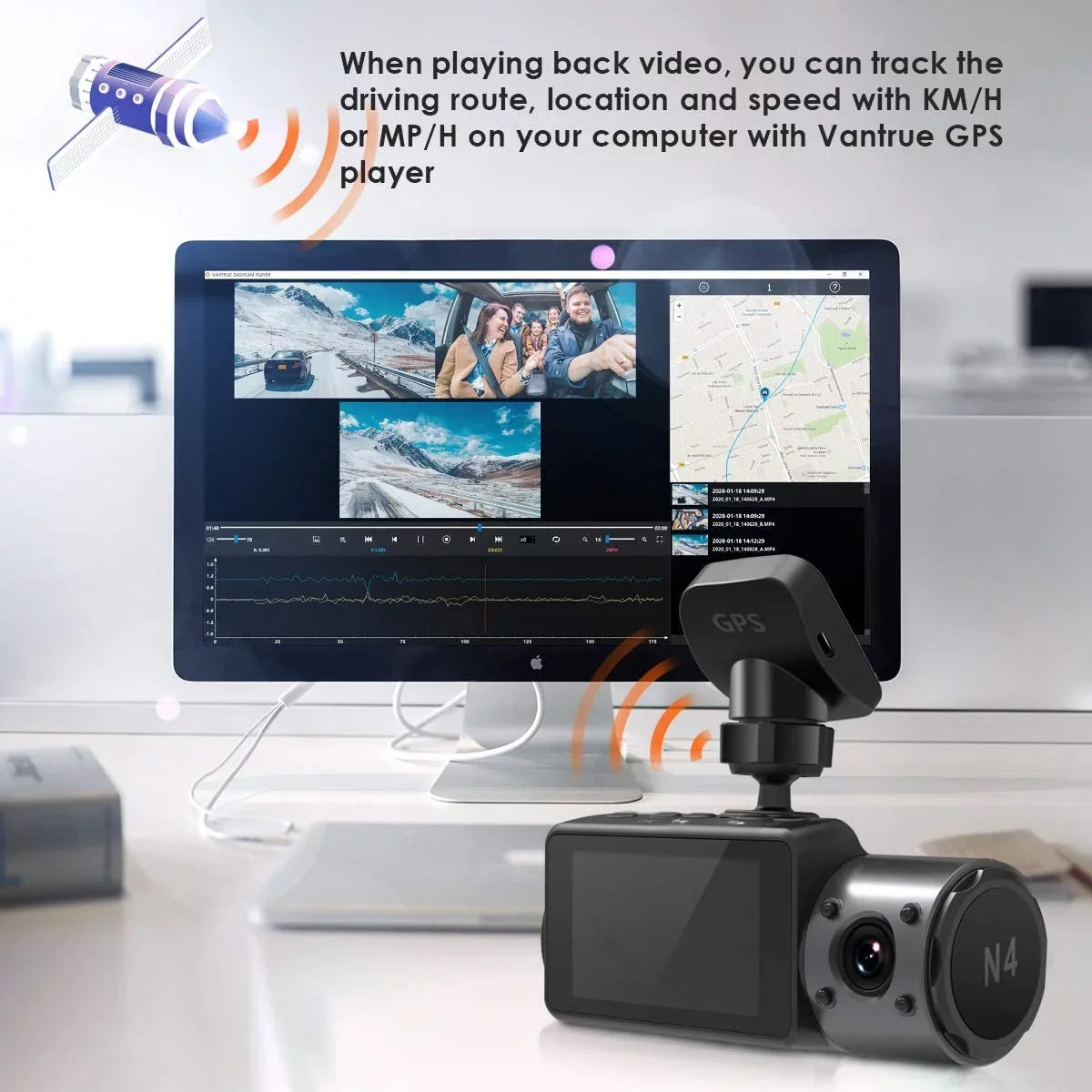 Mac for Dash GPS C Mount X4S, T3 N4, Adhesive Port Module Windows and N2S, Type Receiver Cam USB
