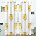 Room,2 Blackout Blind Cartoon Darkening Flat Heads Tiger Window (52Wx84L Curtain Inches) Thermal Bedroom for Curtain POPCreation Panel Curtains Pattern Living