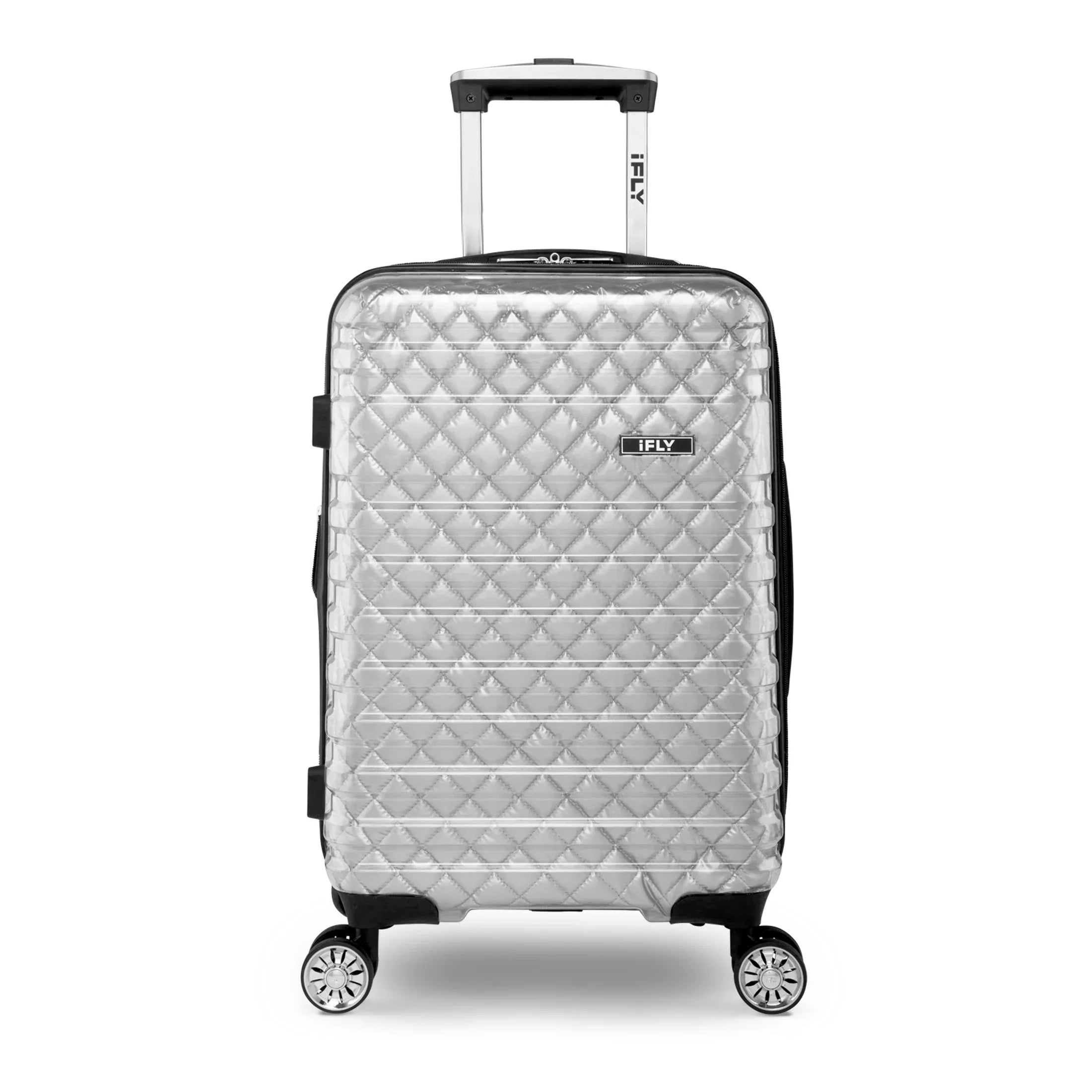 pack) 20", iFLY Lugagge, Clear Carry-On (2 Silver Spectre Hardside Versus