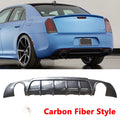 Exhaust Fiber 300 NINTE Chrysler Round Carbon for 2015-2023 Lip Style Diffuser SRT Rear