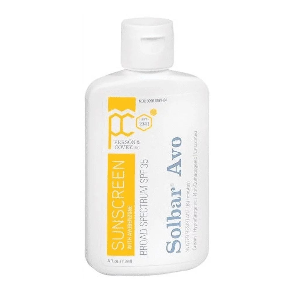 w/Avobenzone oz Resistant 4 35 Water Sunscreen SPF Avo (3PK) fl Cream Solbar