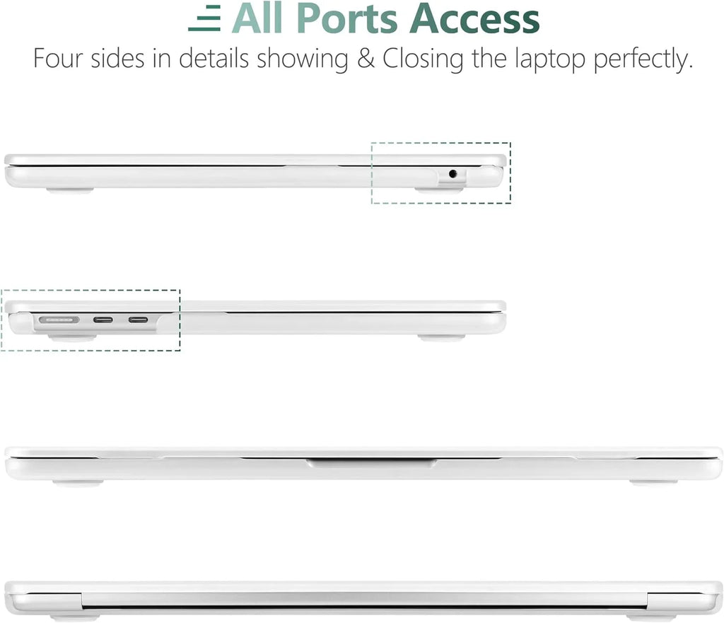 MacBook A2681, & with Case 2023 Air Hard Case Cover M2 inch DONGKE 13.6 Keyboard Compatible Shell 2022 with