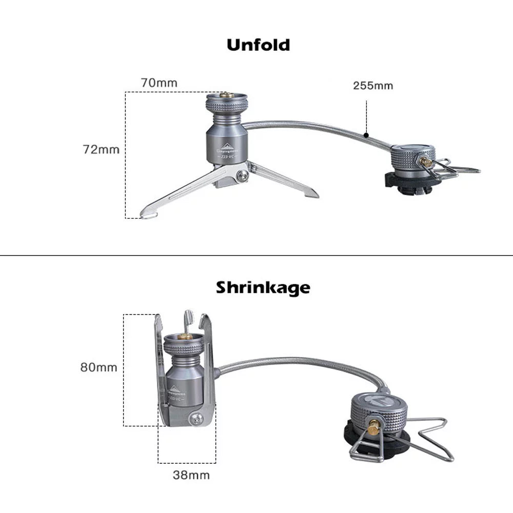 Gas Canisters, Gear Tripods, Adapter CAMPINGMOON Connector, Stoves Butane and Camping Camping for