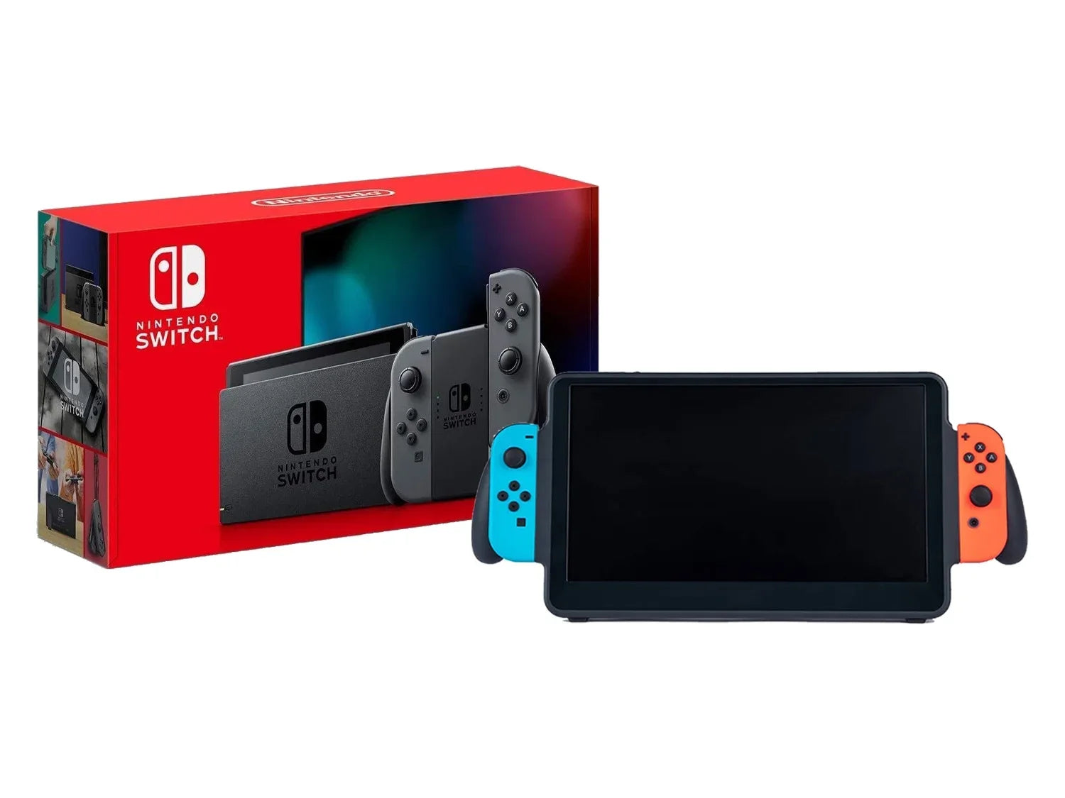 ORION Monitor inch Gray Joy-Con 32GB UpSwitch Switch with Bundle Gaming 11.6