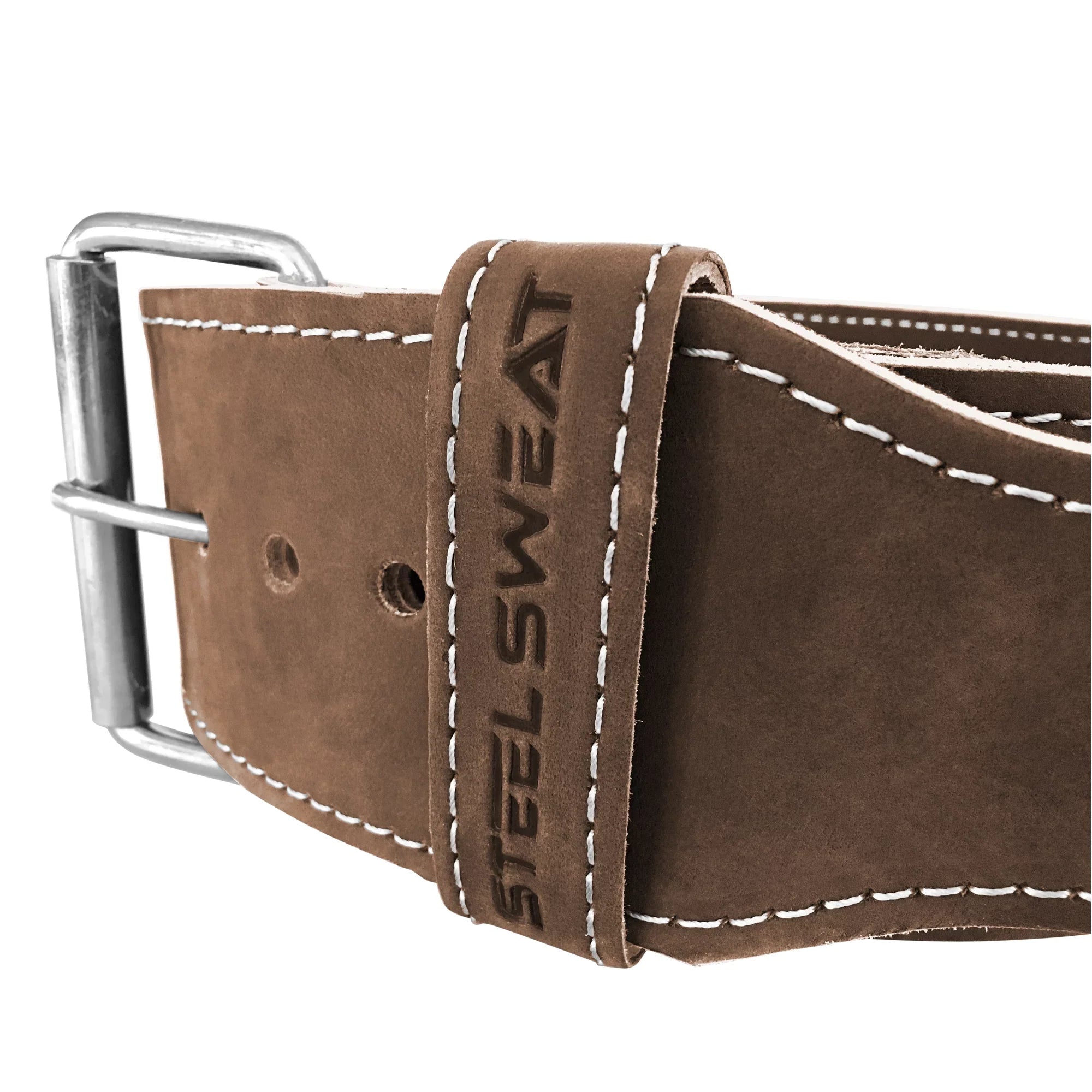 Belt Steel Brown Lifting Sweat - Tanned Leather Vegetable Natural Weight