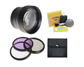 Piece Telephoto Direct Kit Kit Definition 2.2x 58mm + Filter Finepix Nwv High Piece 5 Fujifilm Super S9100 + Cleaning 3 Lens