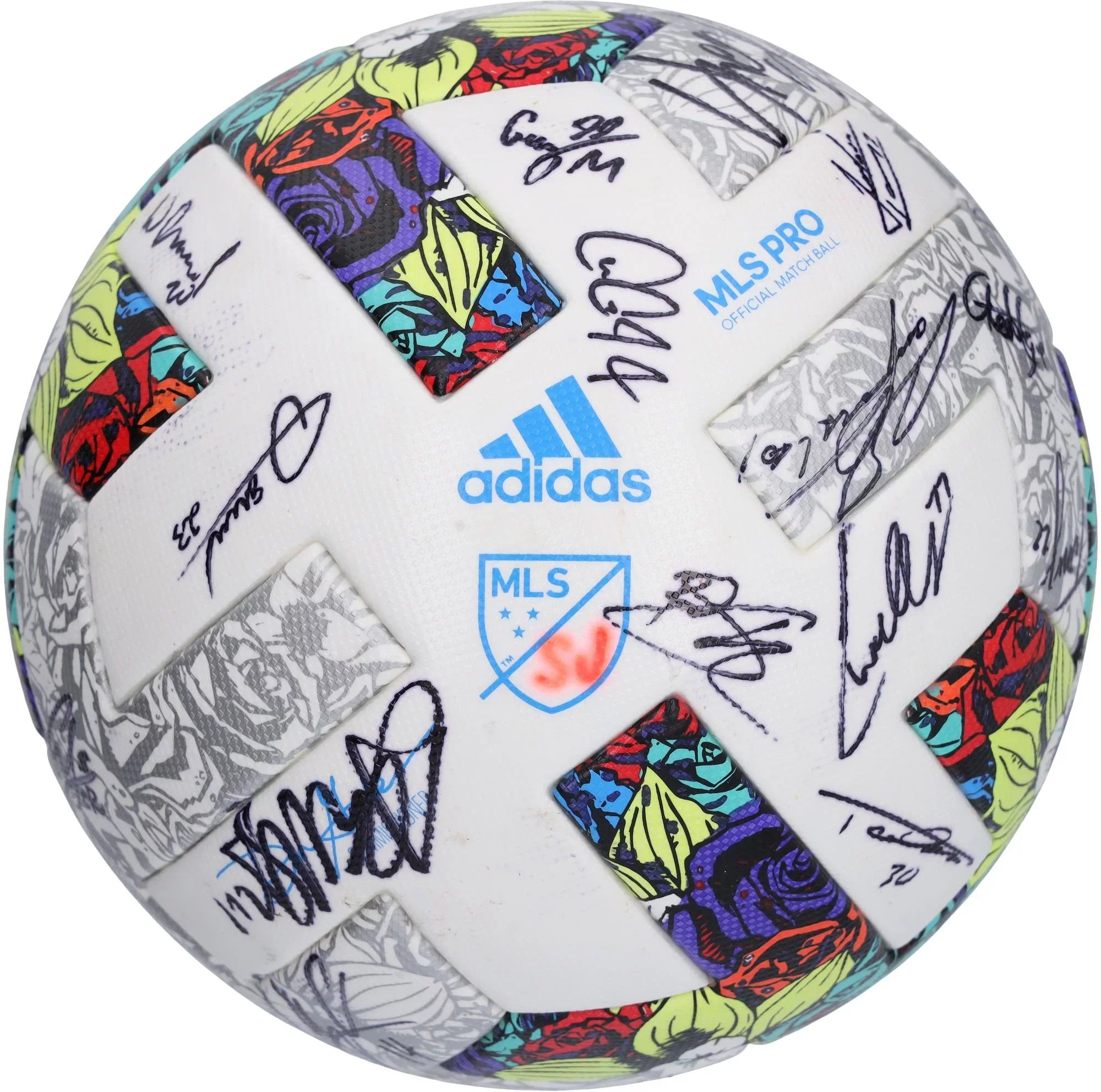 Earthquakes Signatures from Match-Used with MLS the BA88055 Fanatics Authentic Season Certified - - Ball 25 San 2022 Jose Soccer