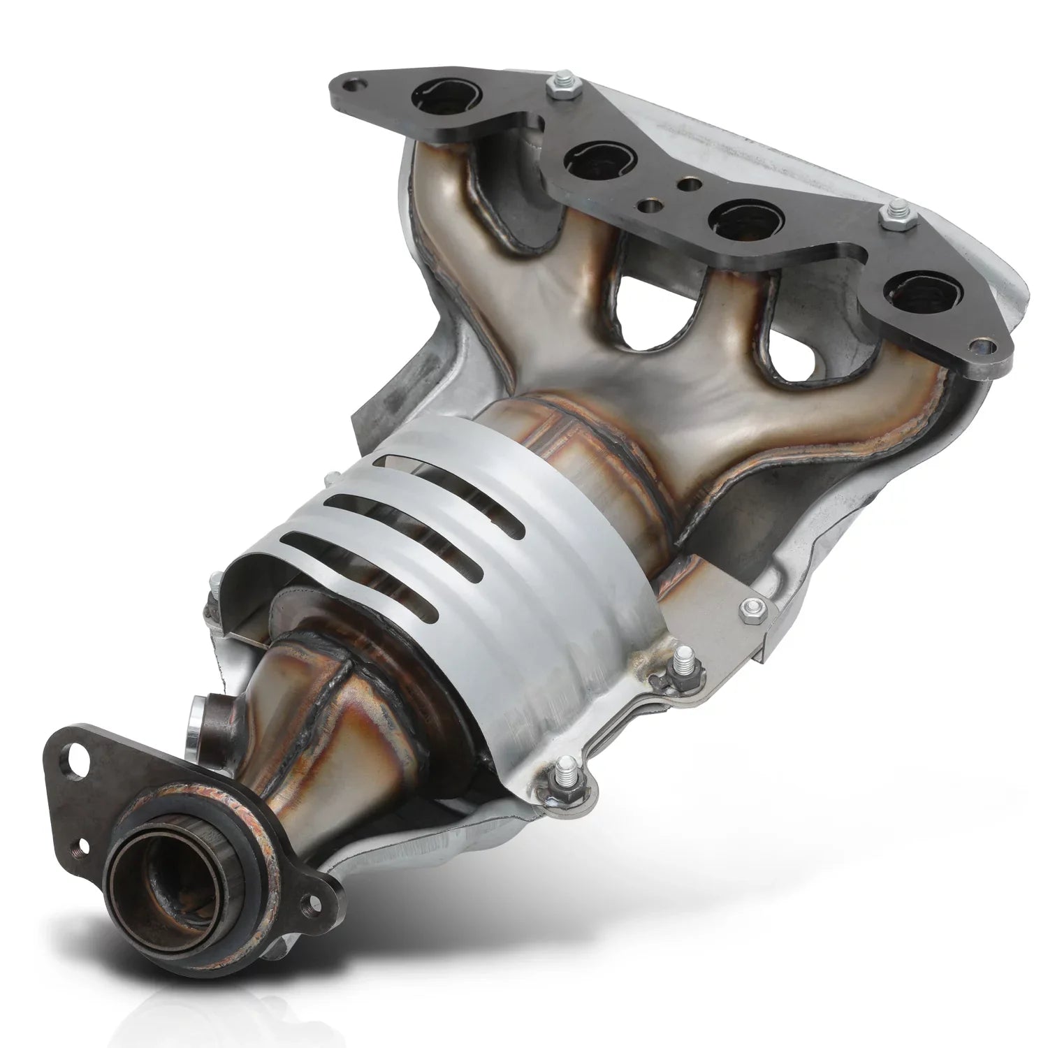 DX Models Heat Honda VX with Shield For with 1.7L Exhaust Catalytic 2001-2005 Civic, Manifold CX Fits Converter LX HX M-AUTO Engine
