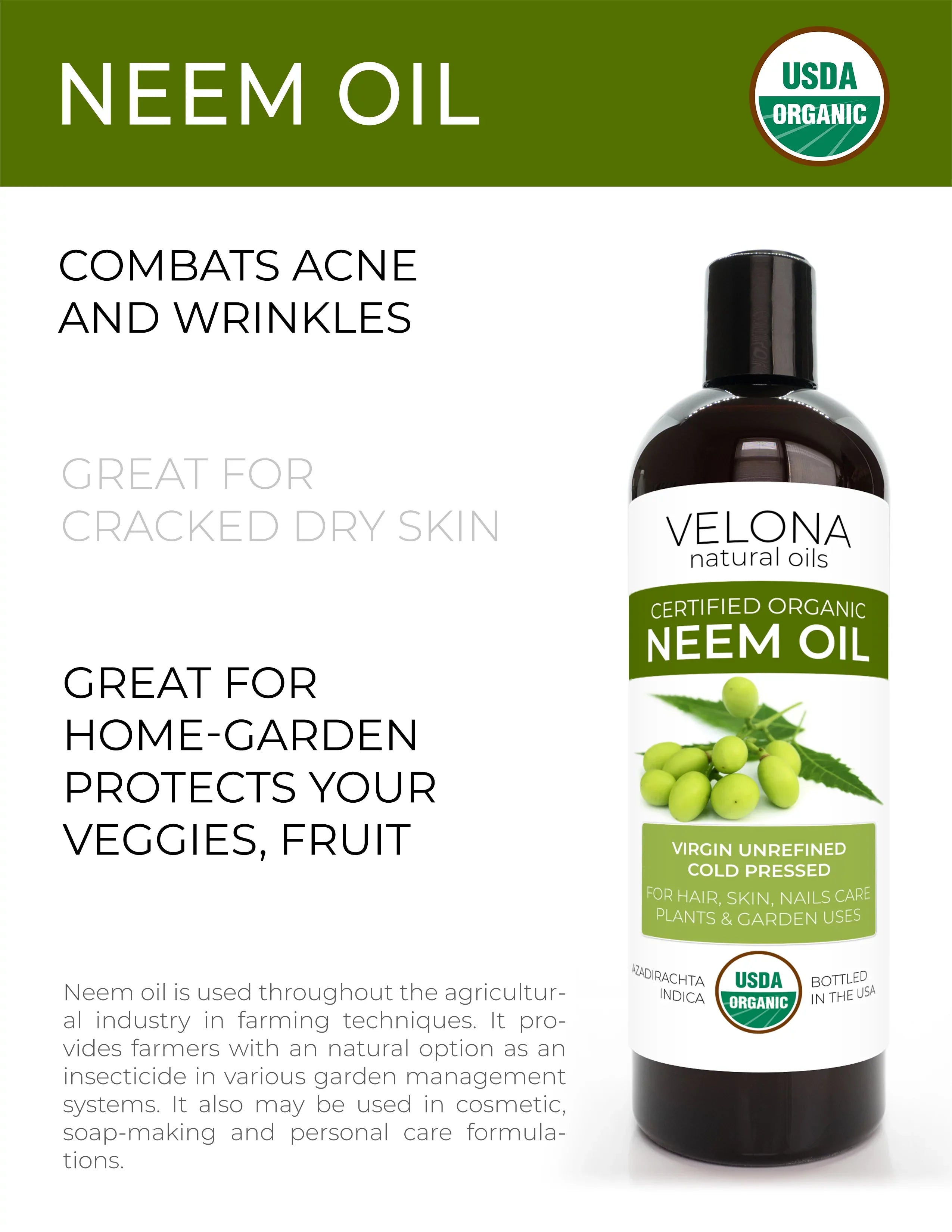 Body Organic | and Cold Hair, 100% USDA Skin - | Oil | Enjoy Virgin, Unrefined, Results Care Oil Pressed Carrier and 24 | Certified oz Velona Neem Use - Today Natural Pure