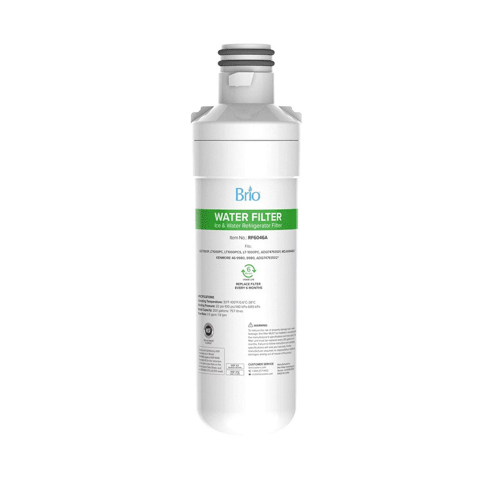 Filter 6046A ADQ74793501 LT-1000PC, Compatible With Replacement Brio LT1000PCS, LT1000PC, LGLT1000P, Refrigerator Water