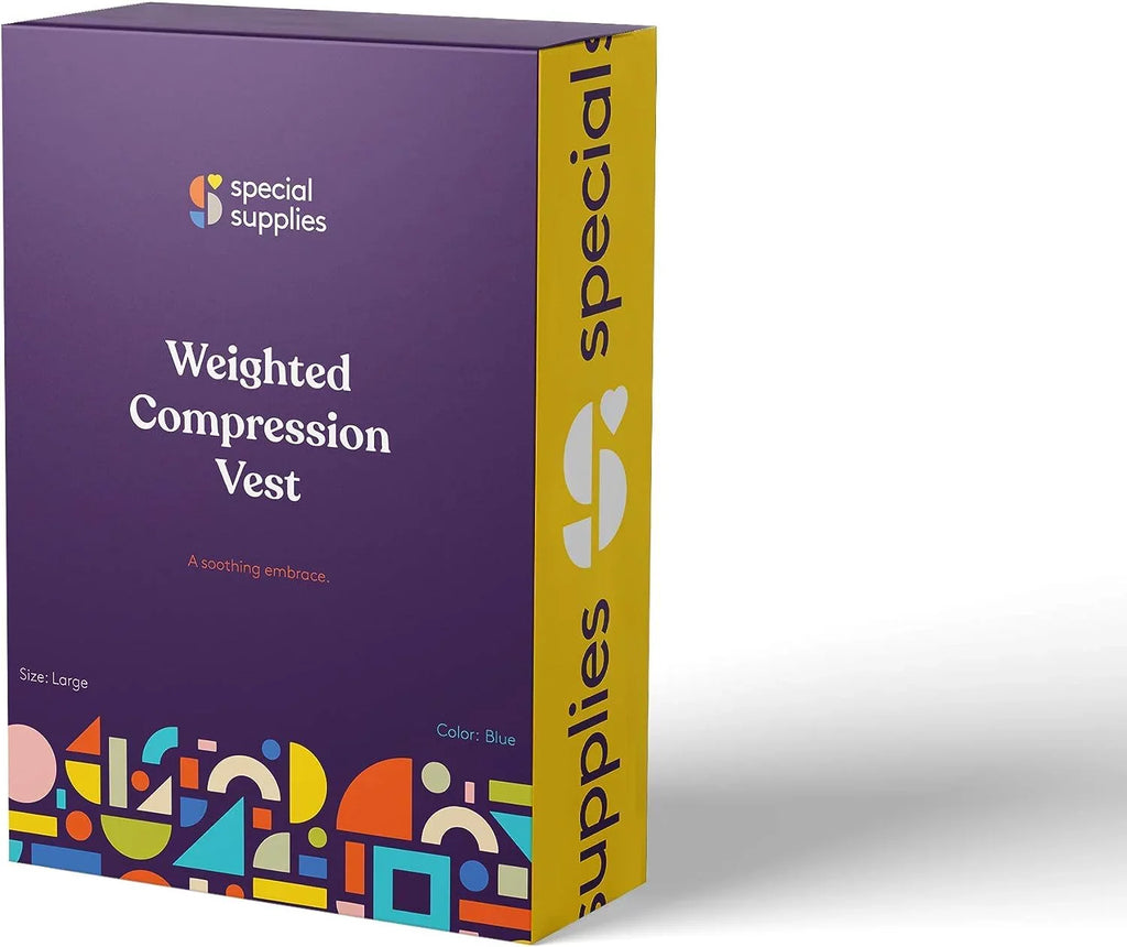 Disorders, Kids with and Fit Adjustable Compression with Special 24x42 Vest Supportive Supplies Processing Weight inches) Weighted Calming ADHD, and for (Large Sensory Autism,