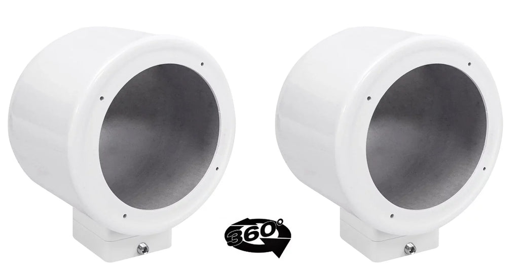 Surface MAC525W 360¡ã Swivel 5.25" White Mount Rockville 2) Pods Speaker Aluminum