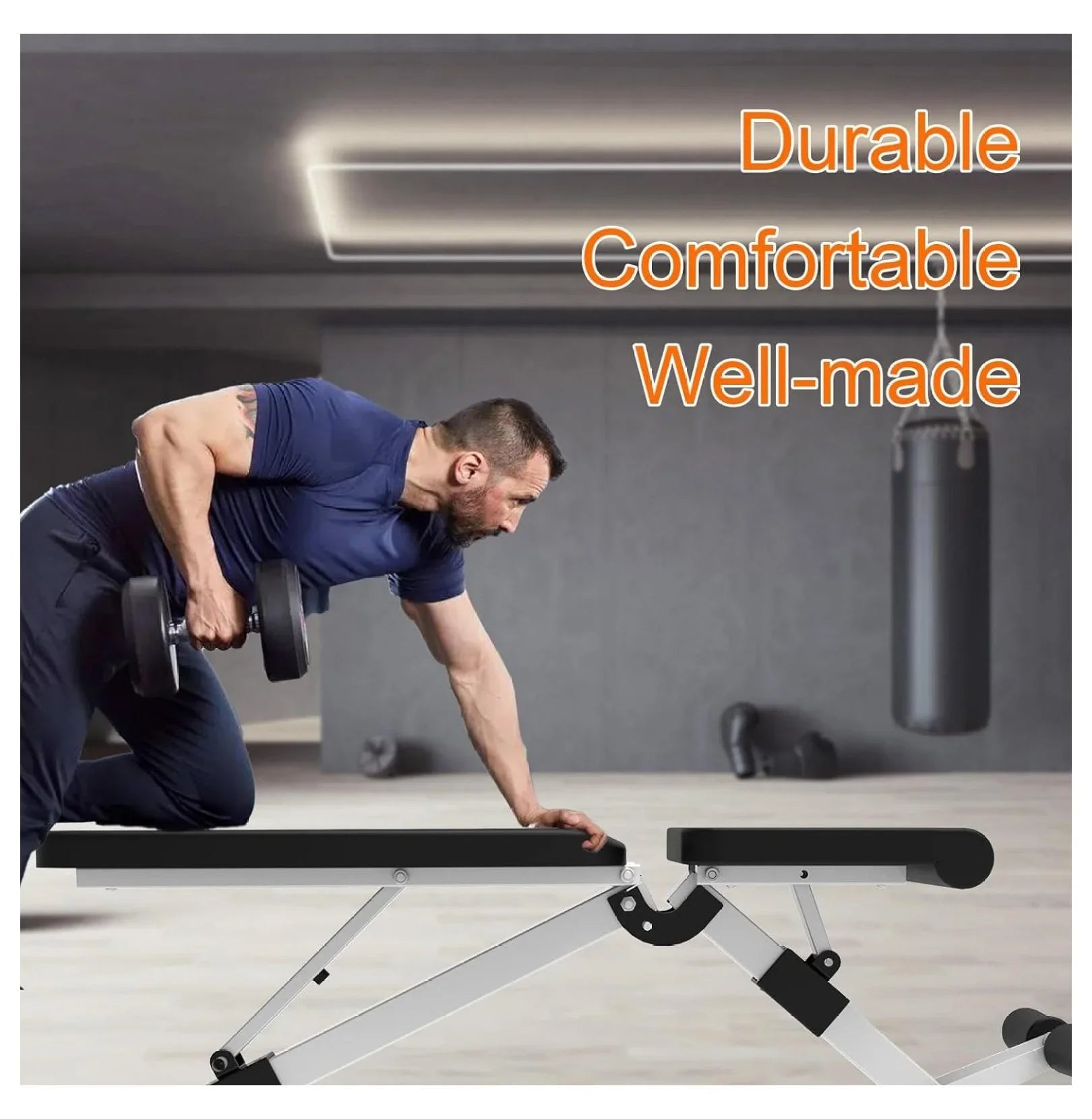 for Home Bench Incline Training Bench Strength Decline Full Bench for Press Workout Weight Foldable Adjustable Gym Body,