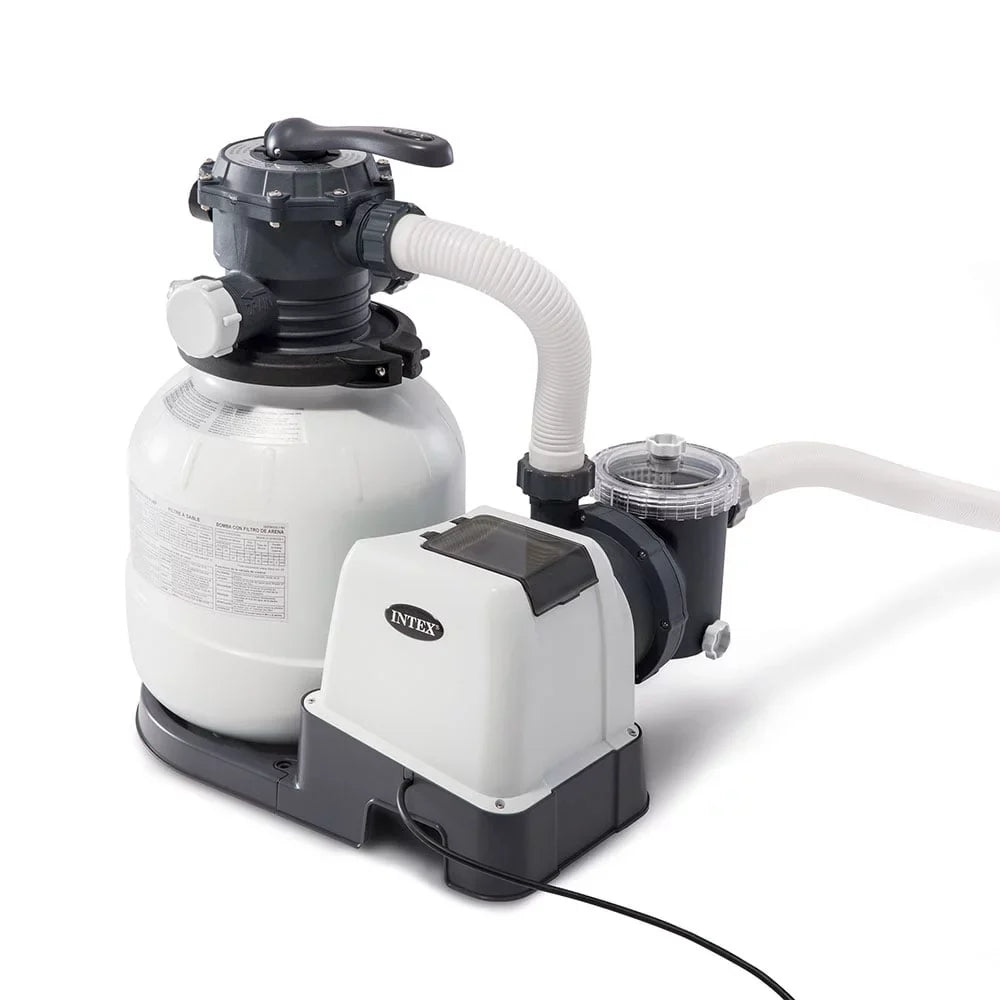 Skimmer & Filter Sand Maintenance Intex GPH Pool 2100 Kit, Deluxe Pump, Pool