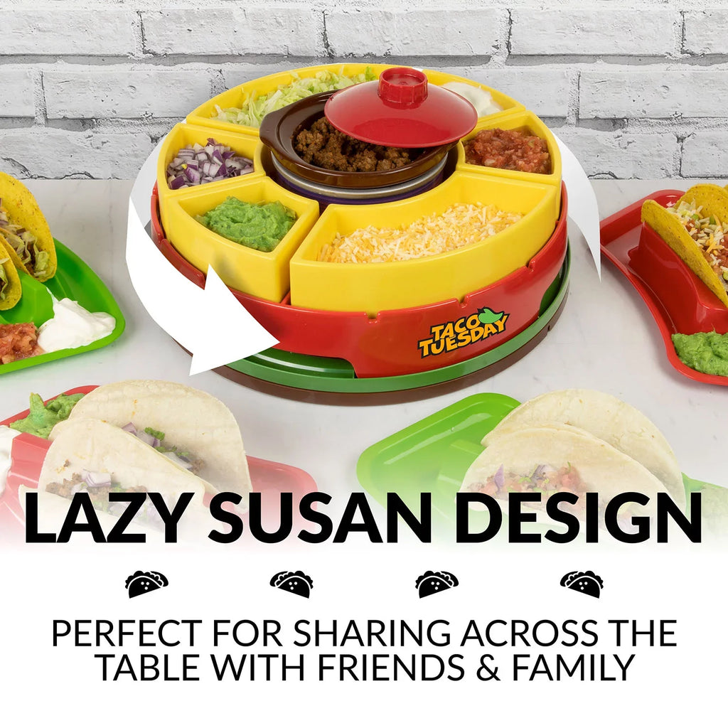 Tuesday Susan Taco Warming Includes Taco Pot, 4 Holders Lazy Taco TTLSTB10 20-Oz. Bar with