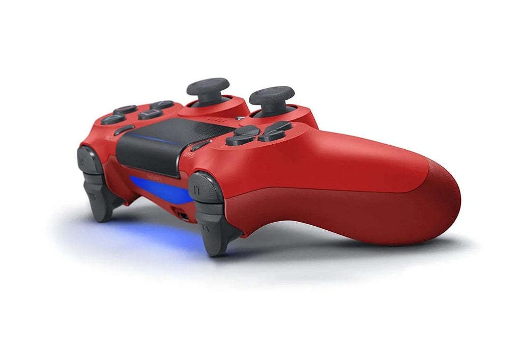 Sony AXTION Earbuds Dual + Controller Gaming New) Console Wired Shock For BOLT Bundle Red Like PS4 (Refurbished: Pre-Owned