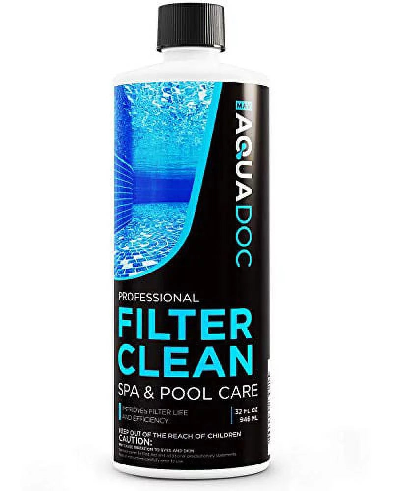 Leisure Easy Solution Filter Cleaner Soak Filter and Tub Spa Hot Time Your so Cleaning Use can AquaDoc HotTub Cartridges. to Jacuzzi Soak. 32oz Enjoy & Spa Cleaner Filter for You MAV Cleaner