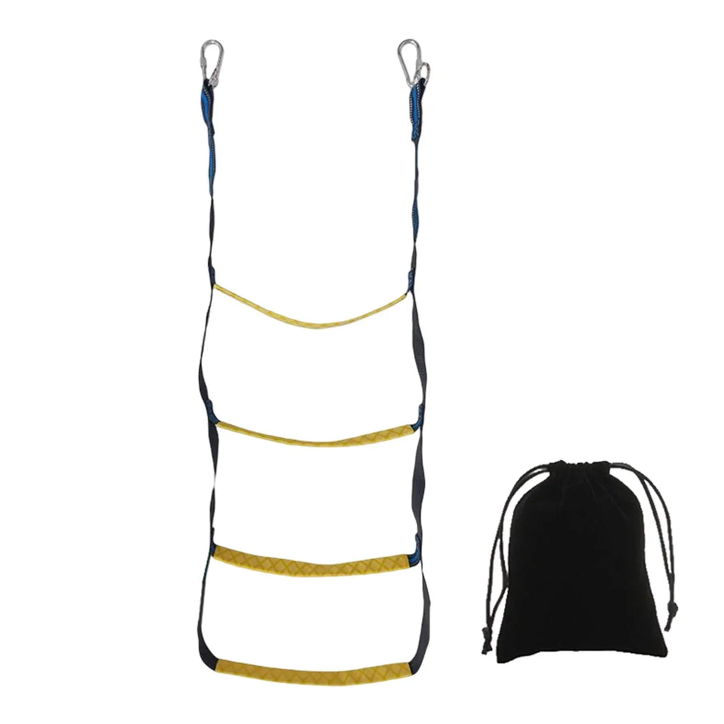 Portable Rope Ladder Jet Ladder Strength Fishing Boat Ladder Steps for Rope 400lbs 4 Boat Boat Ladder Skis Sailboat Boarding Inflatable Inflatable