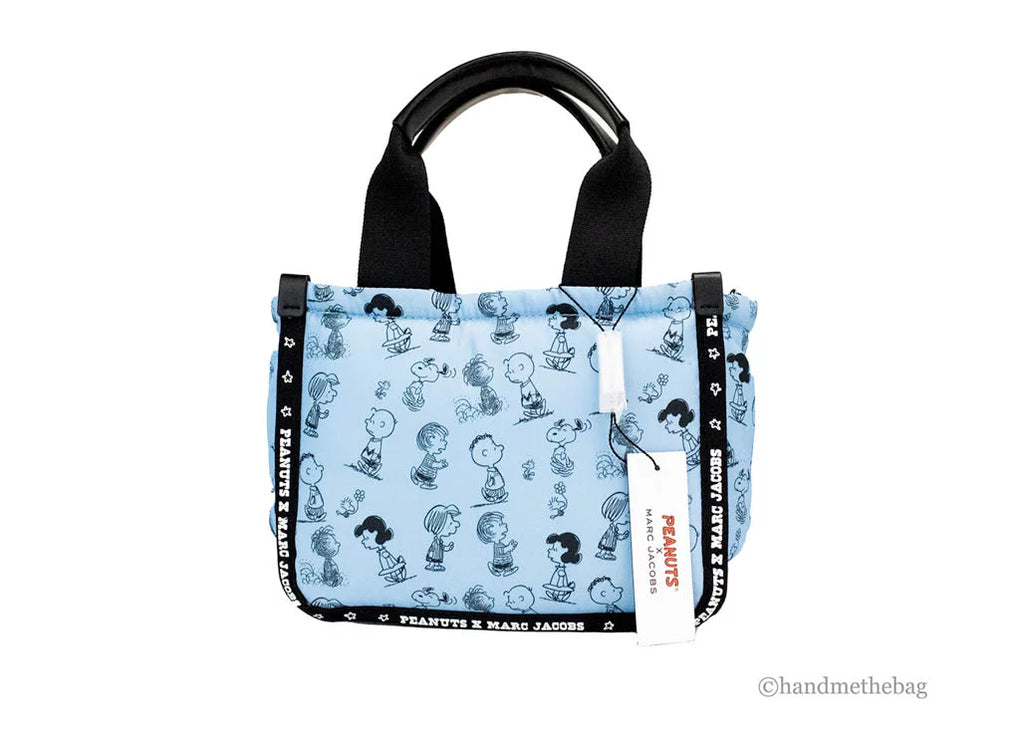 Air Puffy Mini Marc Blue Bag Purse Crossbody Handbag Peanuts X Nylon Jacobs Tote