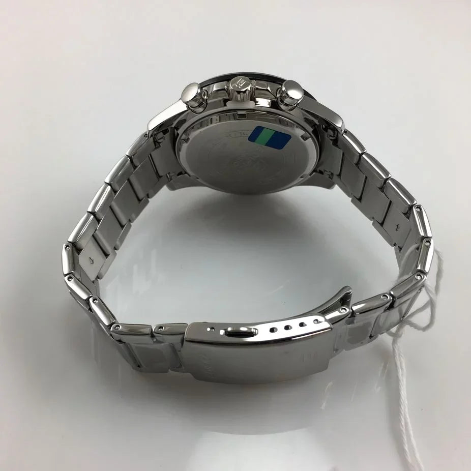 EQS-900DB-1AVCR Steel Edifice Men's Casio Watch Stainless Chronograph Solar-Powered
