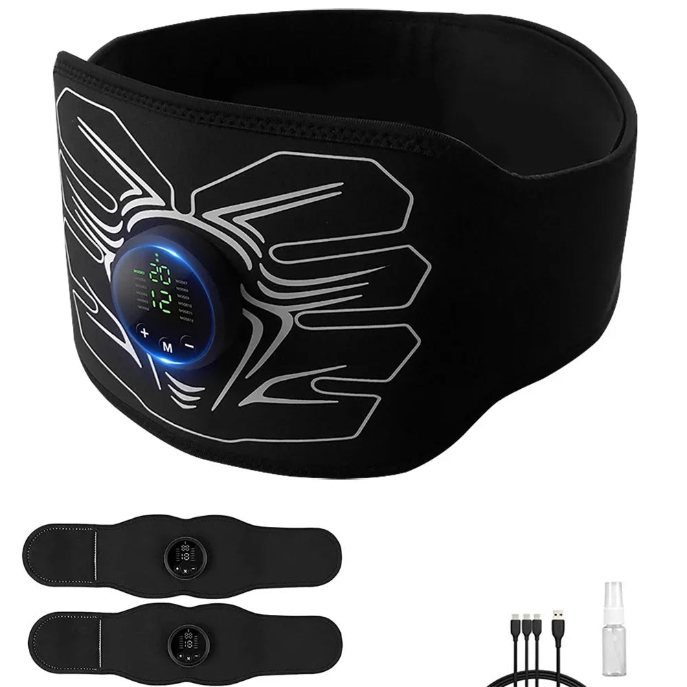 Workout Stimulator Office Stimulator,Ab Equipment Muscle Toning Abdomen Fitness Portable Ab Home Belt Workout ABS Machine,Abdominal for