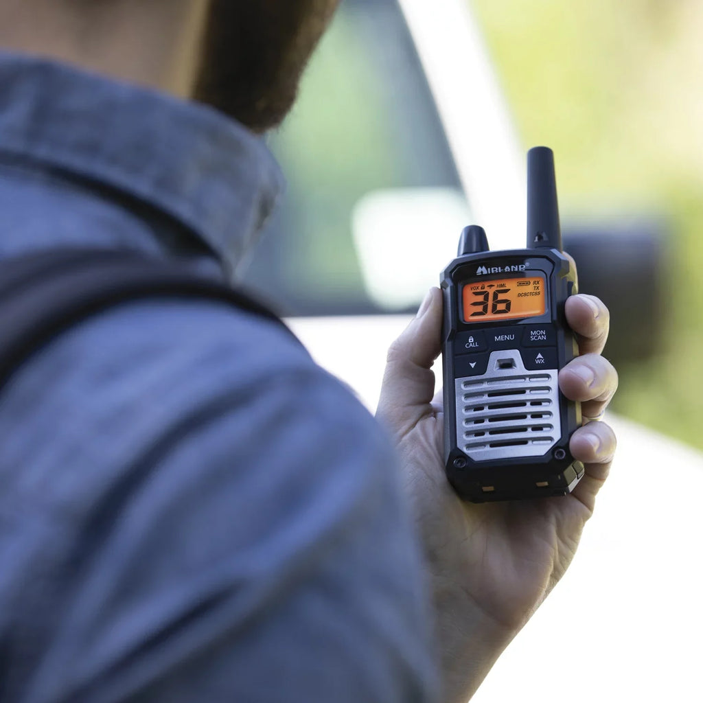 and NOAA GMRS Walkie Alert + with Codes Two Radio Midland Long Talkie Way Range - 121 Privacy T290VP4 Weather X-TALKER Scan