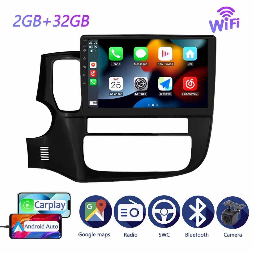 Car For Android 2012 Radio 2018 GG0W Carplay Mitsubishi Multimedia Auto Navigation GF0W - GPS Outlander Player Android 3