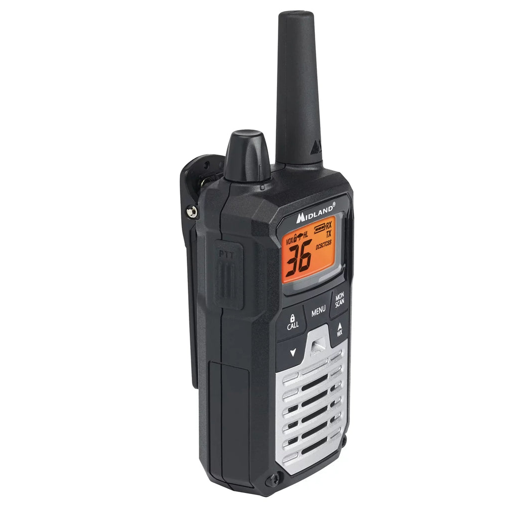 and NOAA GMRS Walkie Alert + with Codes Two Radio Midland Long Talkie Way Range - 121 Privacy T290VP4 Weather X-TALKER Scan