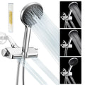 HOPOPRO Combo Filter Modes Head SPA Hand High Shower Pressure Showerhead 1 Shower Head System Handheld Shower 5 3 in and with Massage Held