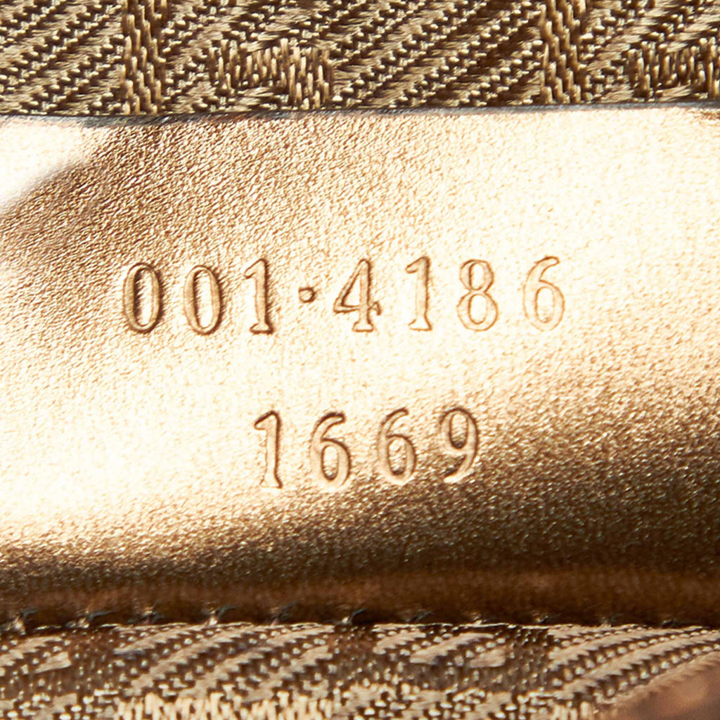 Gucci Women Web Pre-Owned Brown Fabric Bag Canvas (Good) Shoulder