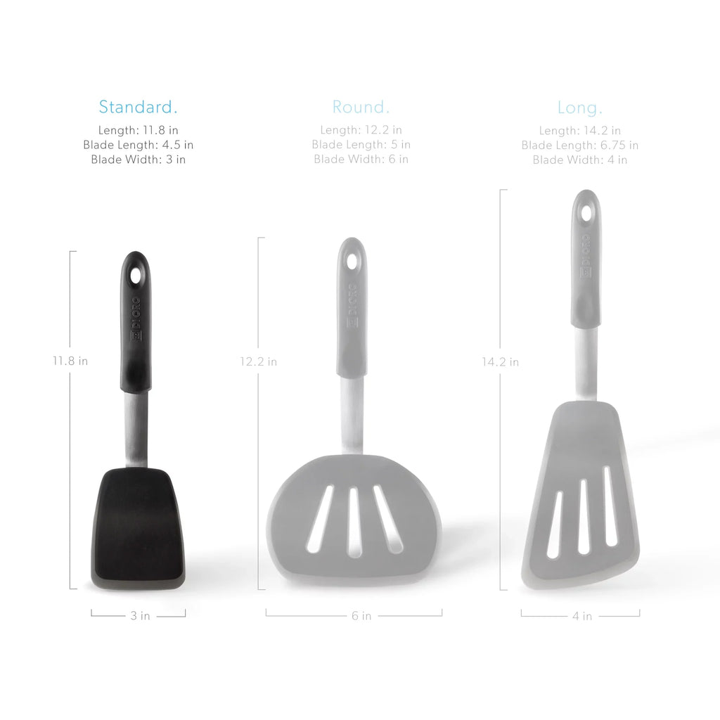 Oro Silicone Kitchen Di Chef Heat Standard Resistant Flexible Series - Spatula 600F Rubber Spatula Turner