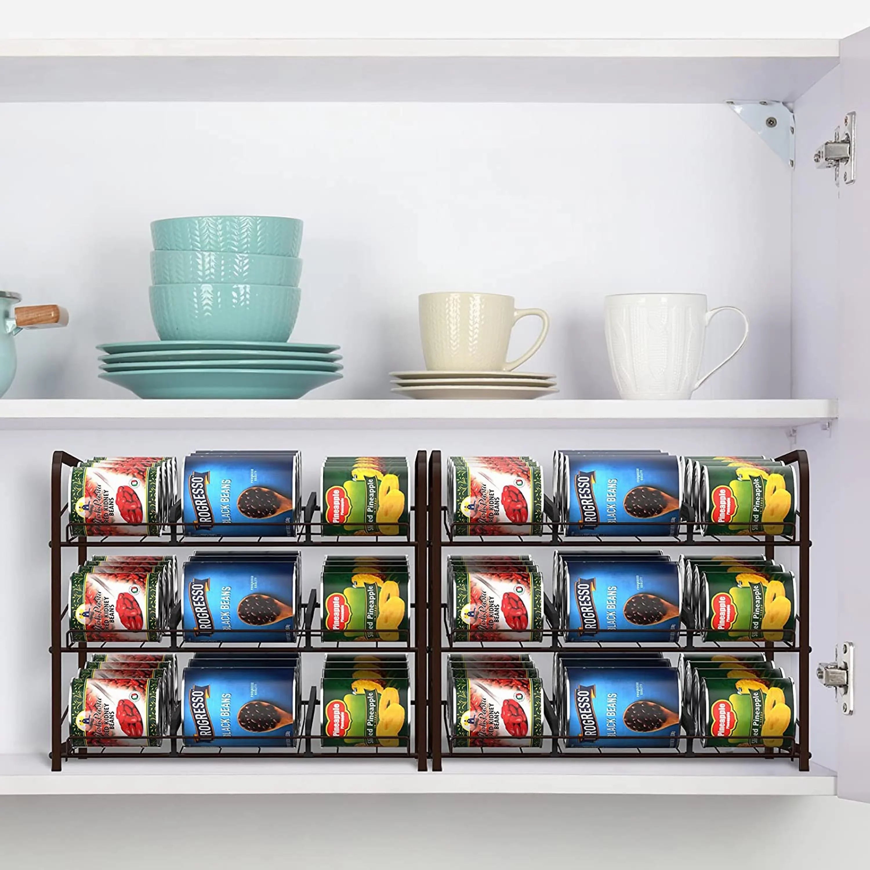 Living Can Kitchen For Organizer, Large Suitable Pull Cans Capacity, 72 Countertops Two-piece Stackable and Rack Room