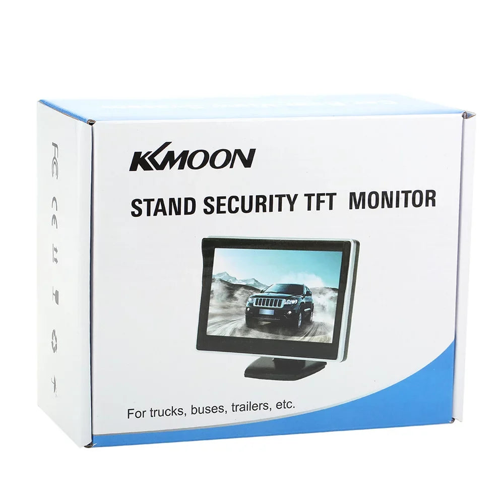 Rear Car Backup 5 View TFT - with Inch LCD Display Parking Camera for and Monitor Safe Assistance System Parking Reverse