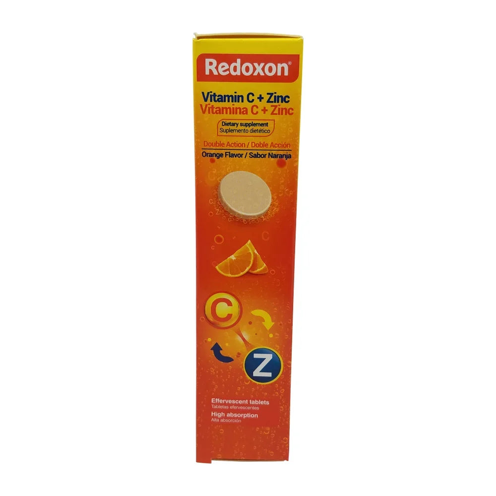 Dietary Redoxon of Tablets. 2.82 6 C with Vitamin oz. Supplement. Pack Zinc. 20
