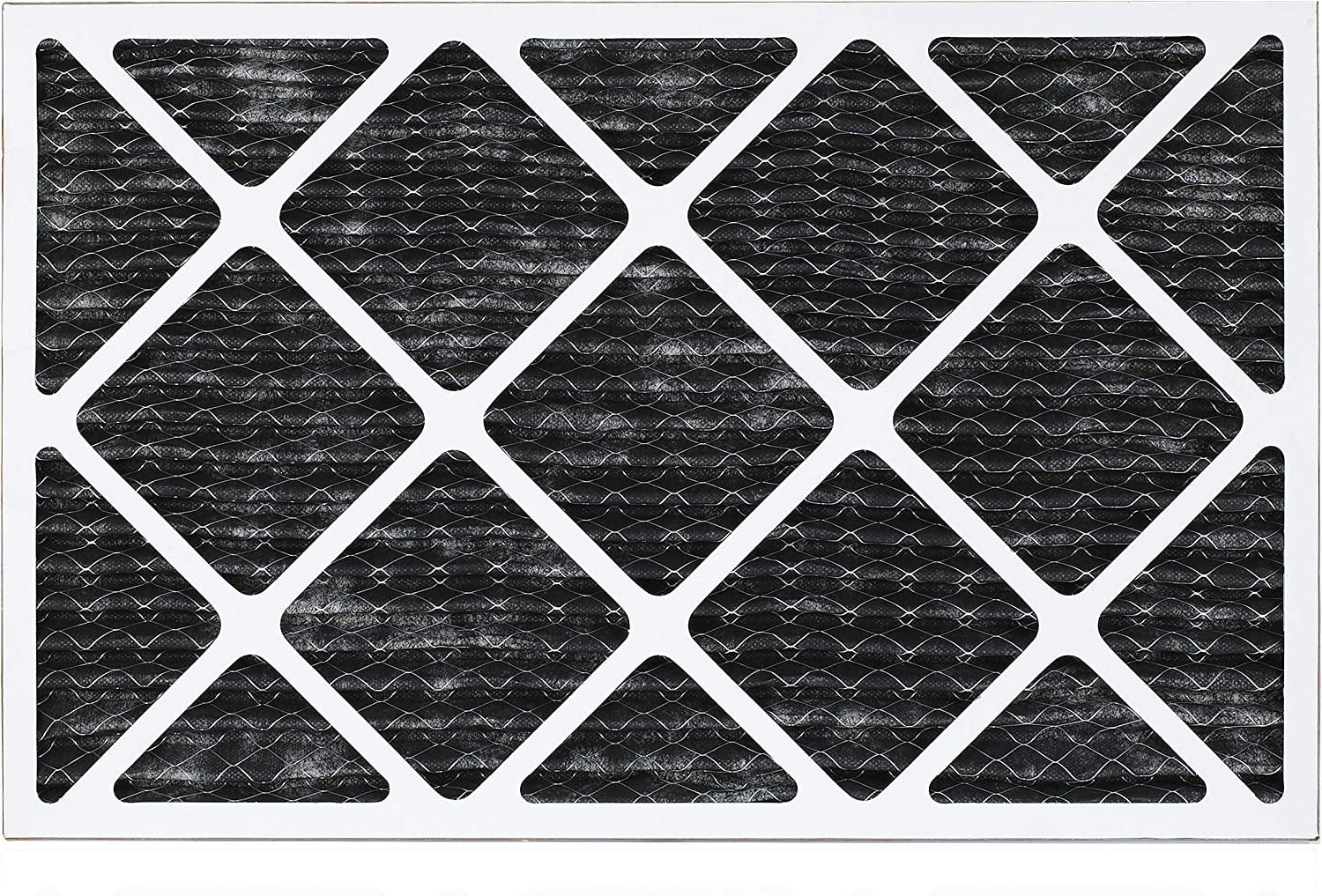 Filters Furnace Air Eliminator 12x20x1 Filterbuy Carbon 8 Pleated AC Odor with Activated HVAC MERV (2-Pack)