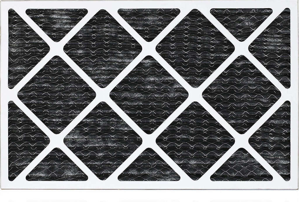 (12-Pack) 8 Furnace with AC Pleated Air Odor 12x25x1 Eliminator Activated HVAC MERV Filterbuy Carbon Filters