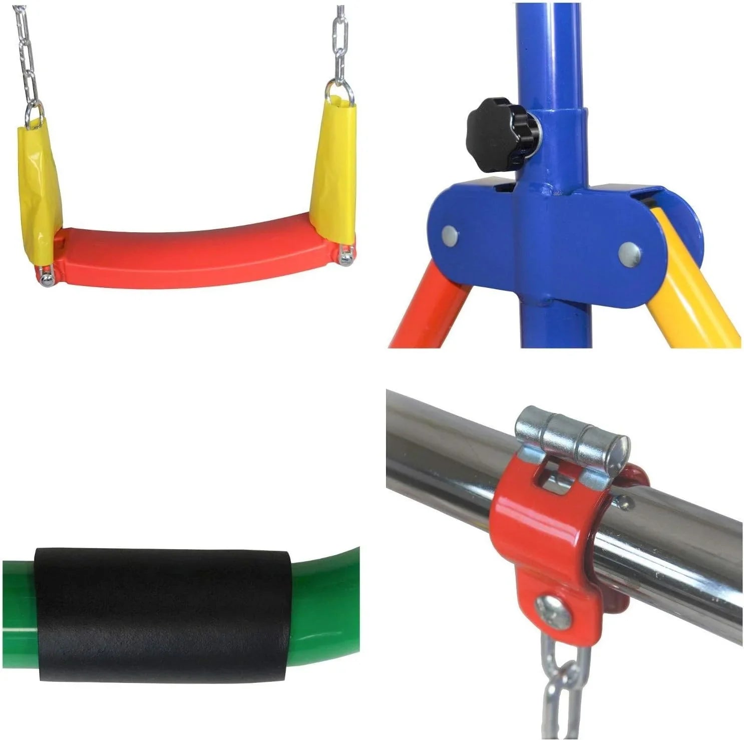 Home Folding Bar Swing, for Bar - 4-in-1 Rings, Training Hoop Gymnastics Height-Adjustable Basketball with Set Junior Gym