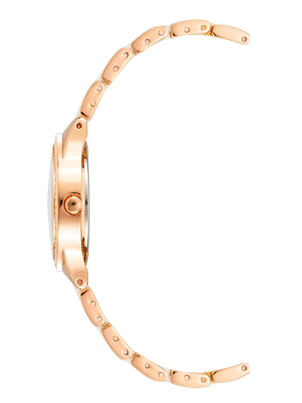 Ladies Dress Crystal Beige Watch Armitron Rose and Gold-Tone