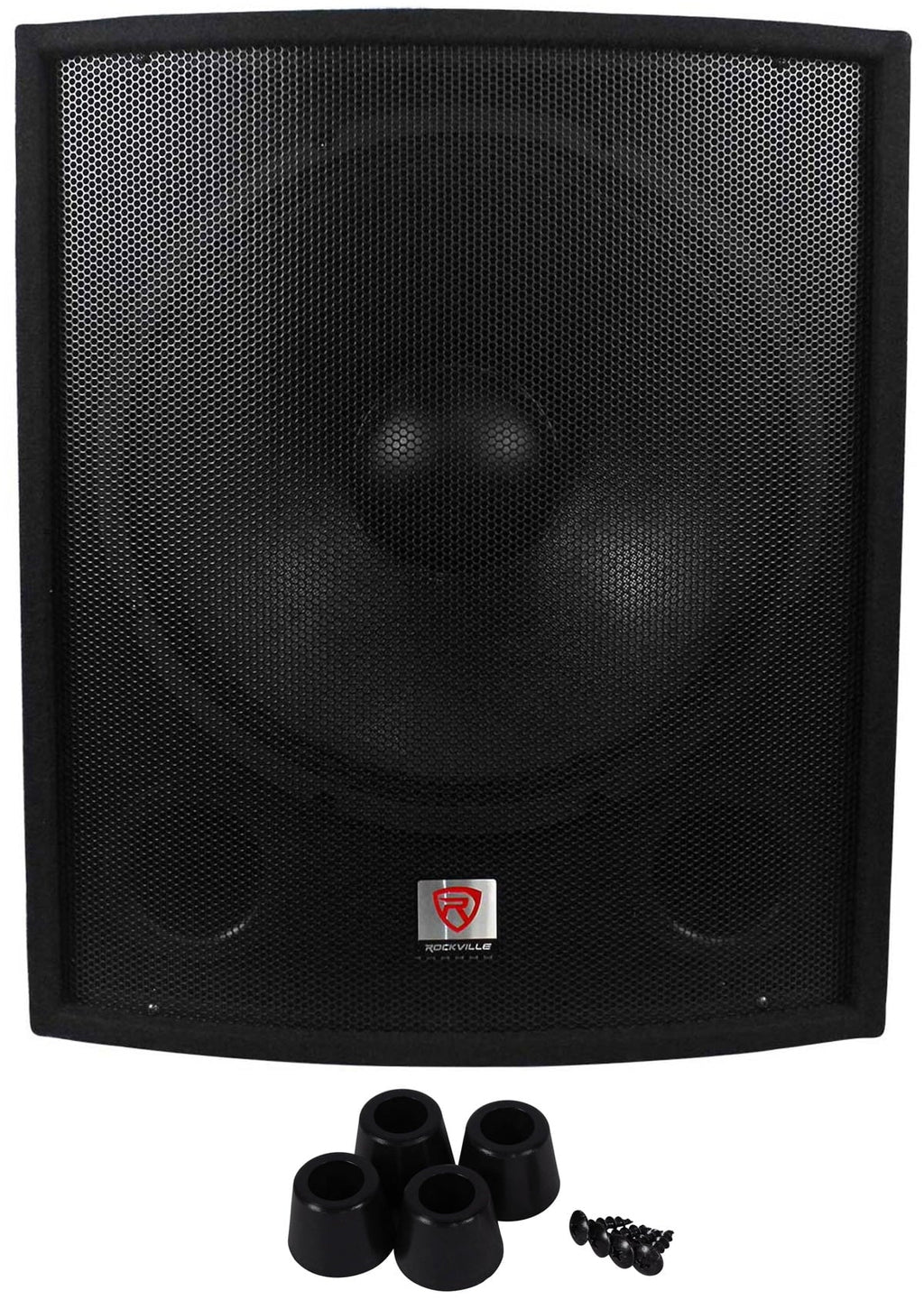 2-Channel Subwoofer Pro PA Rockville 18" DJ Sub+5000w SBG1188 Amplifier+Cable