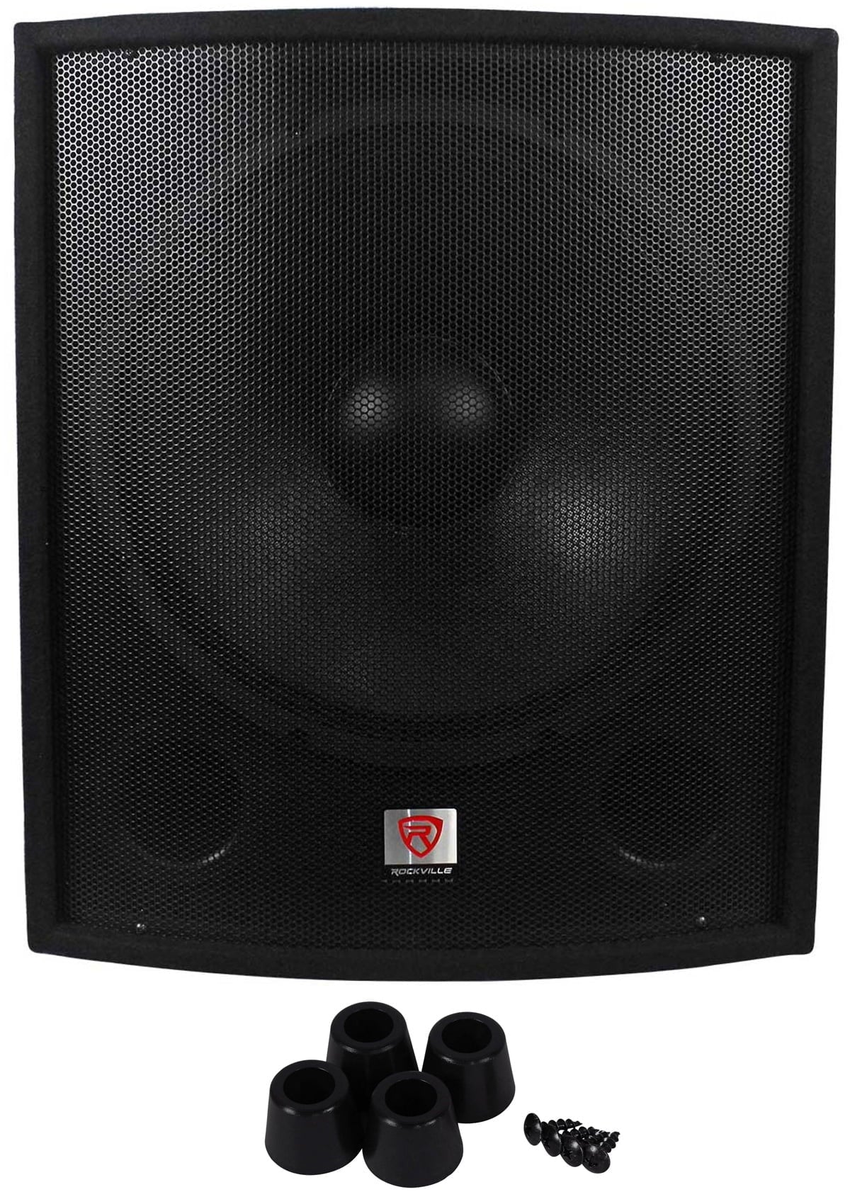 2-Channel Subwoofer Pro PA Rockville 18" DJ Sub+5000w SBG1188 Amplifier+Cable