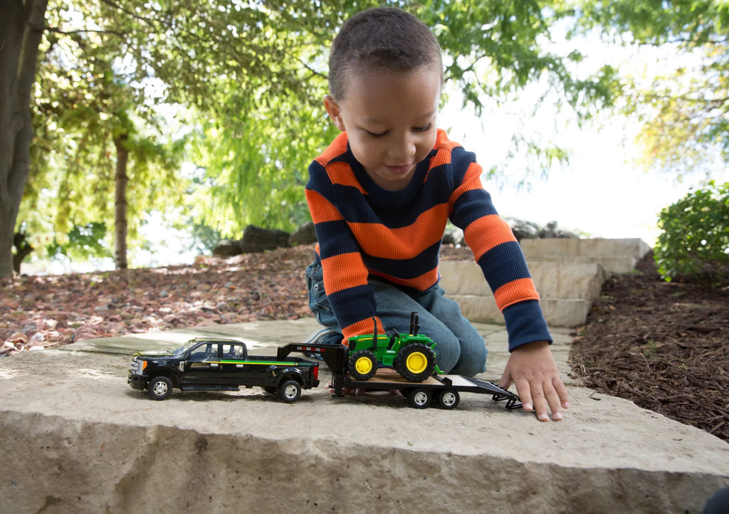 1:32 F350 5075E John Deere & Ford Tractor, Toy And Tractor Set, Truck Scale Toy 2017