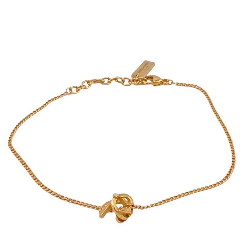 LAURENT Pre-Owned (Good) Gold Women's Bracelet Z0006130 SAINT YSL
